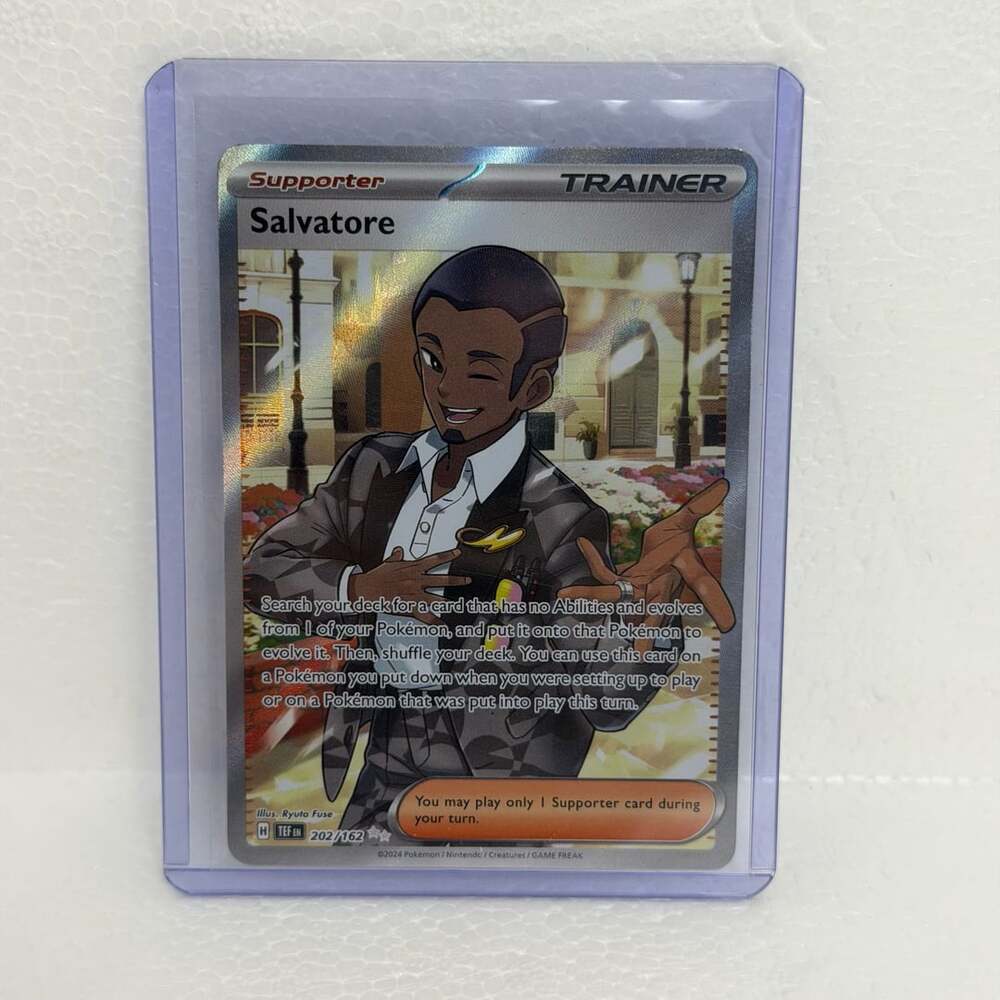 Pokemon Salvatore 202/162 Full Art Temporal Forces Trading Card